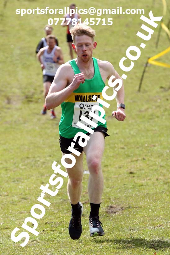 Masters men 2021 NECAA Cross Country Relays, Thornley Farm, Peterlee, Saturday, April 10th. Photo: David T. Hewitson/Sports for All Pics